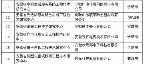 安徽13家省工程技術(shù)研究中心整改未通過(guò)被取消資格
